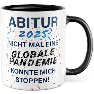 Abi 2025 Tasse, Abitur Geschenk Jungs Mädchen lustig, Kaffeetasse für Abiturient & Abiturientin Abschluss Deko Abiturgeschenk Kaffeebecher