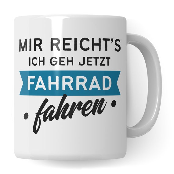 Tazza Da Caffè Per Ciclisti - 330 Ml Con Scritta Divertente In Inglese - Stampata Su Entrambi I Lati - Idea Regalo Per Amanti Della Bici, Mountain Bike, Ciclismo - Pagma, Made In Germany