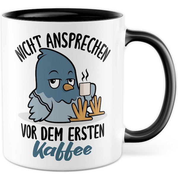 Nicht Ansprechen Tasse Kollege Geschenkidee Koffein Kaffeetasse Morgen Geschenk für Morgenmensch Kaffeebecher Morgenmuffel Becher