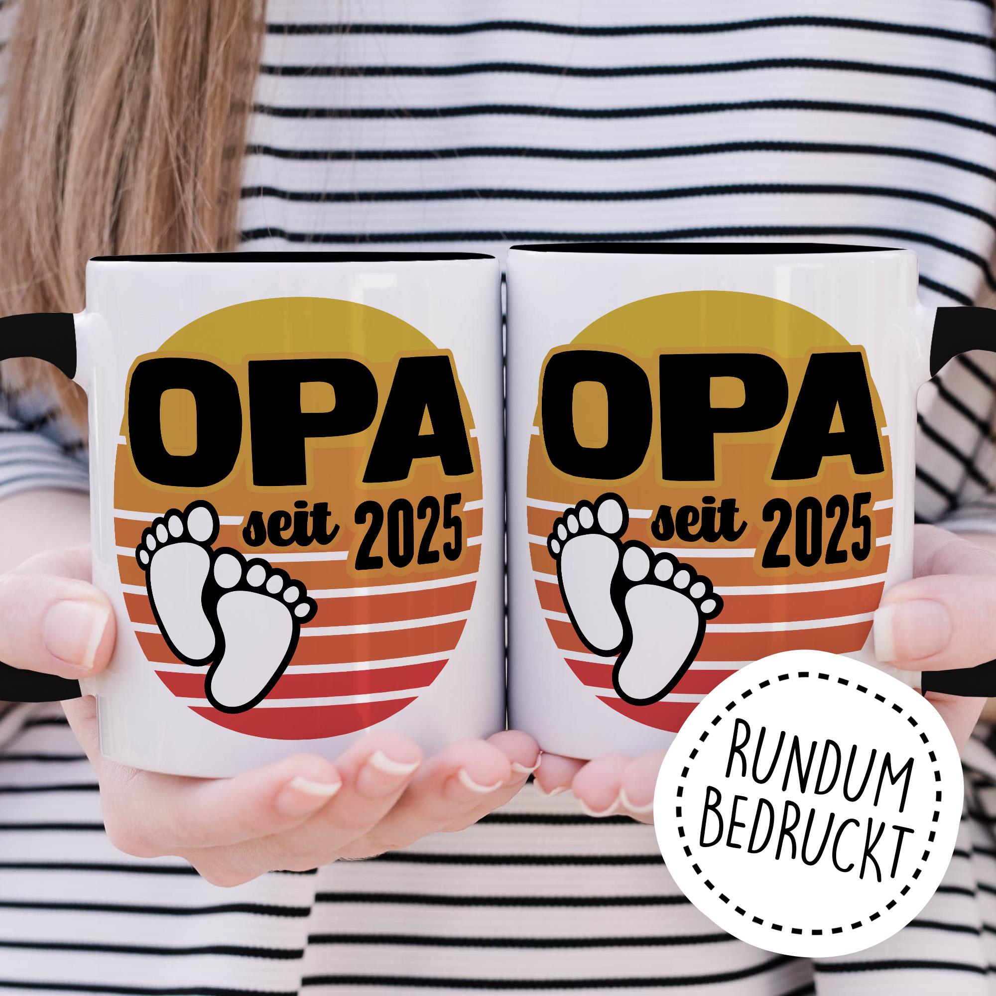 Personalisiert Opa-Tasse „Since 2025“ – Geschenk Für Frischgebackene Großväter, Spülmaschinenfest