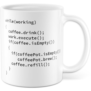 Mug informaticien, Code Mug IT informaticien cadeaux drôle, tasse de programmeur disant programmation informatique idée cadeau tasse à café