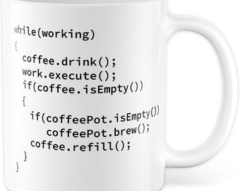 Mug informaticien, Code Mug IT informaticien cadeaux drôle, tasse de programmeur disant programmation informatique idée cadeau tasse à café