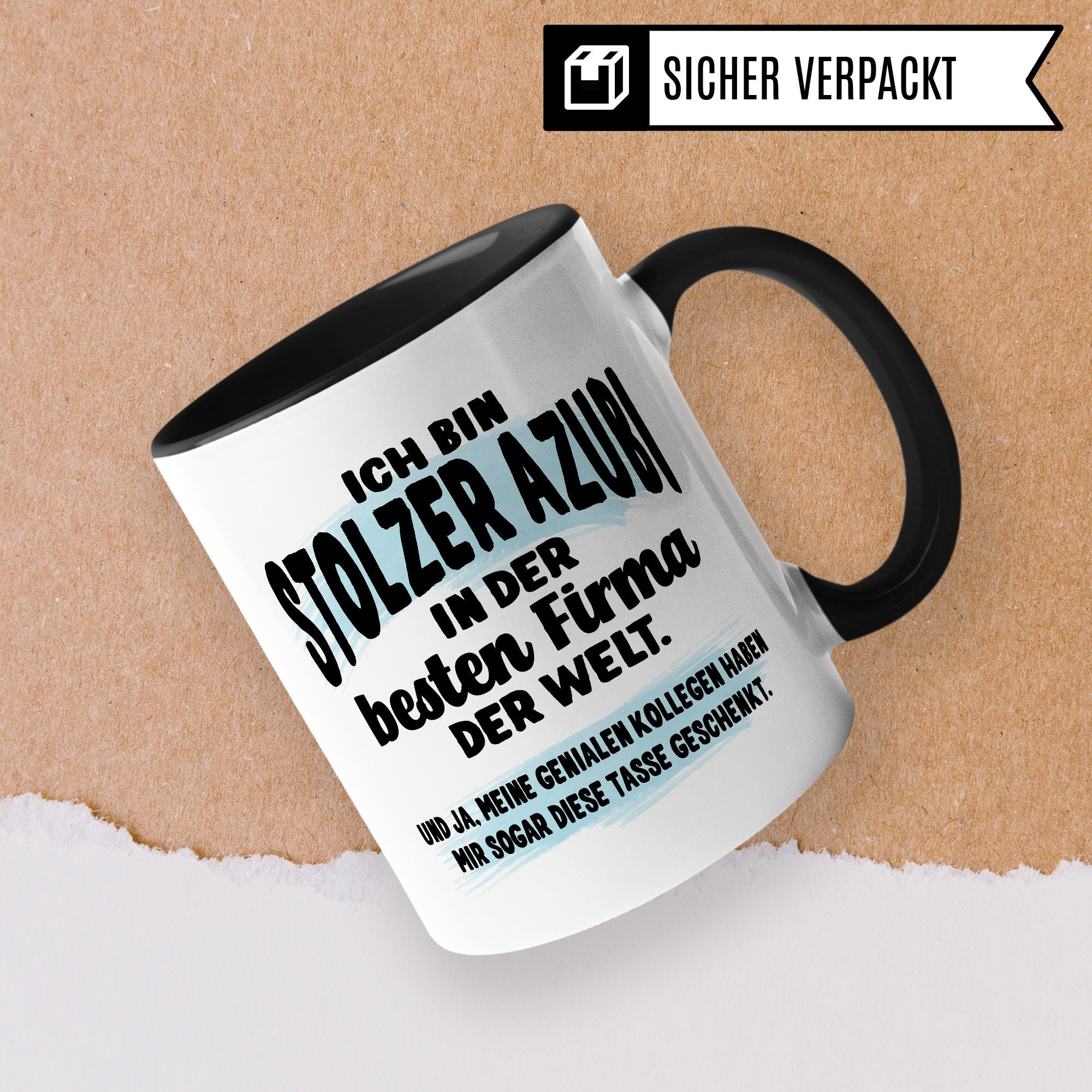 Tasse 'Stolze Azubine Eines Ungeheuer Fantastischen Teams' – 330 Ml, Spülmaschinenfest, Beidseitig Bedruckt