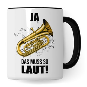Tuba Tasse - Musik Geschenk für Tubist - Kaffeetasse Musiker Tubaspieler - Instrument Geschenkideen Becher Blechbläser Spruch Kaffeebecher