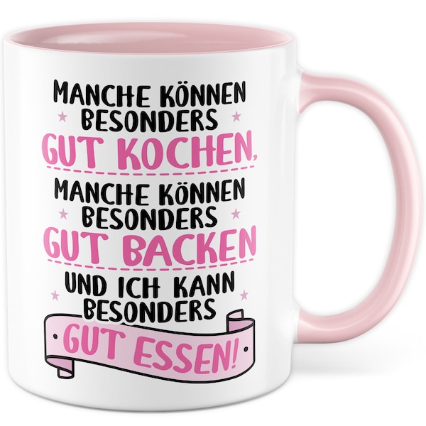 Lustige Tasse mit Spruch Kochen Kaffeetasse Backen Humor Testesser Geschenk Koch Geschenkidee Bäcker Vielfraß Witz Kaffee-Becher Genießer