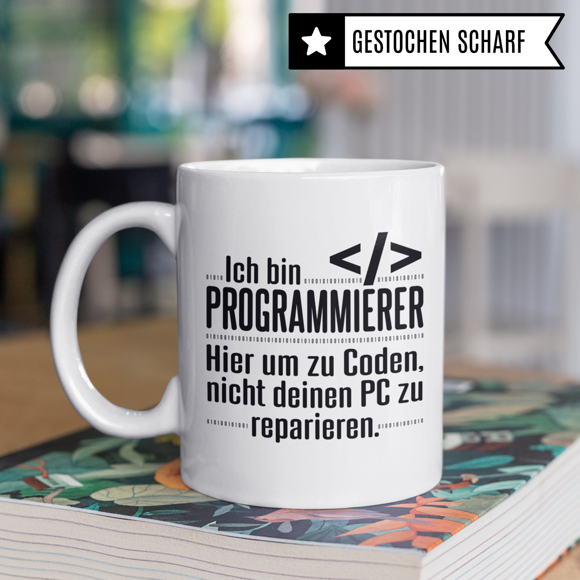 Programmierer Tasse Informatiker Geschenke IT Spruch Etsy