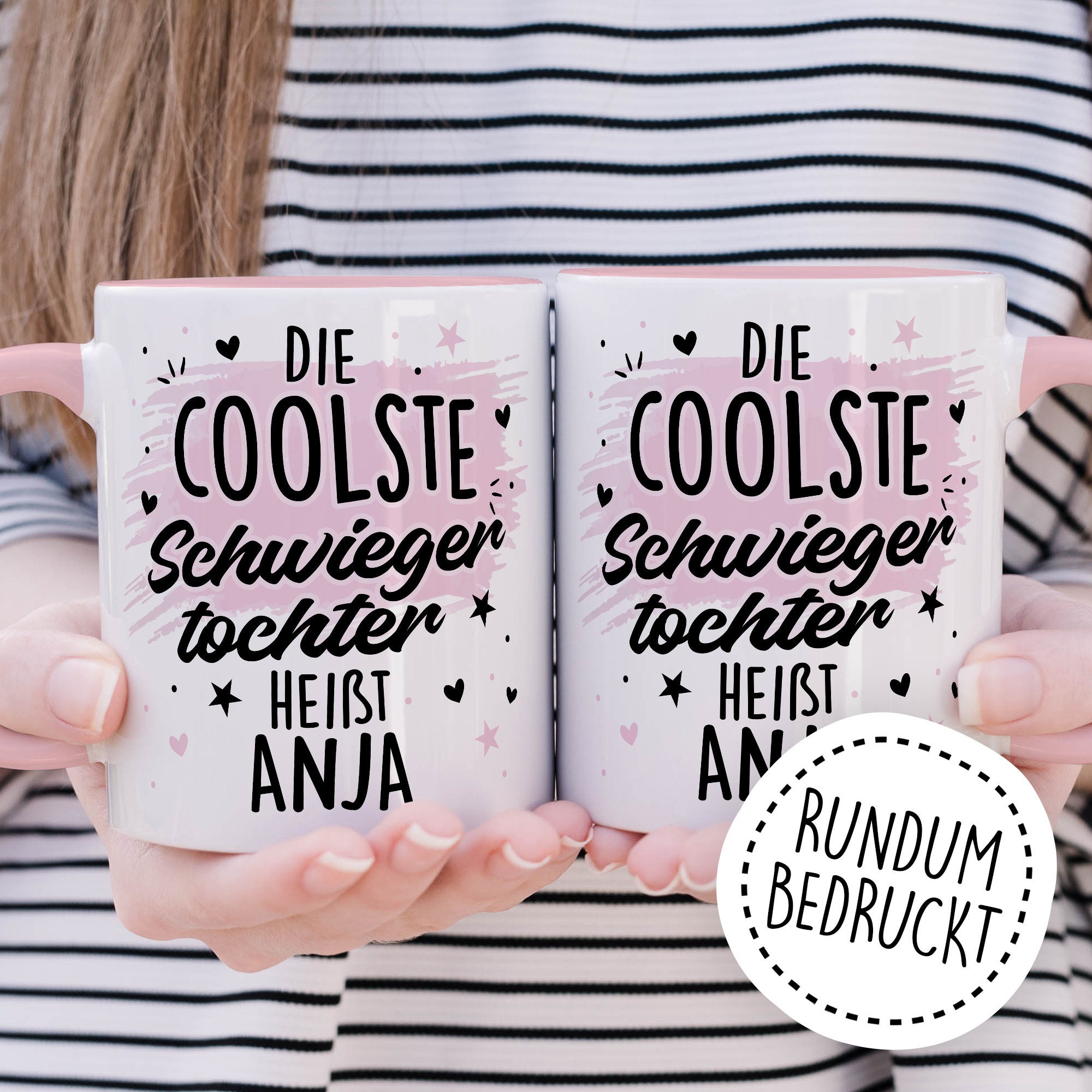 Personalisiertie „Coolste Schwiegertochter“ Tasse – Mit Namen Individualisierbar, Perfektes Geschenk Für Die Familie