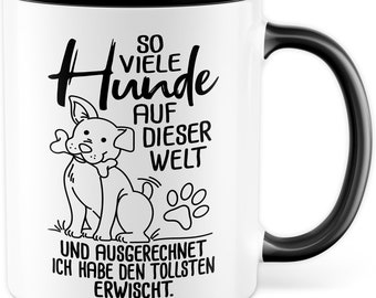 Cup Dog Owner Gift, So Many Dogs in this World Gift Idea Dog Owner Coffee Cup Saying Coffee Mug Four-legged Animal Friend
