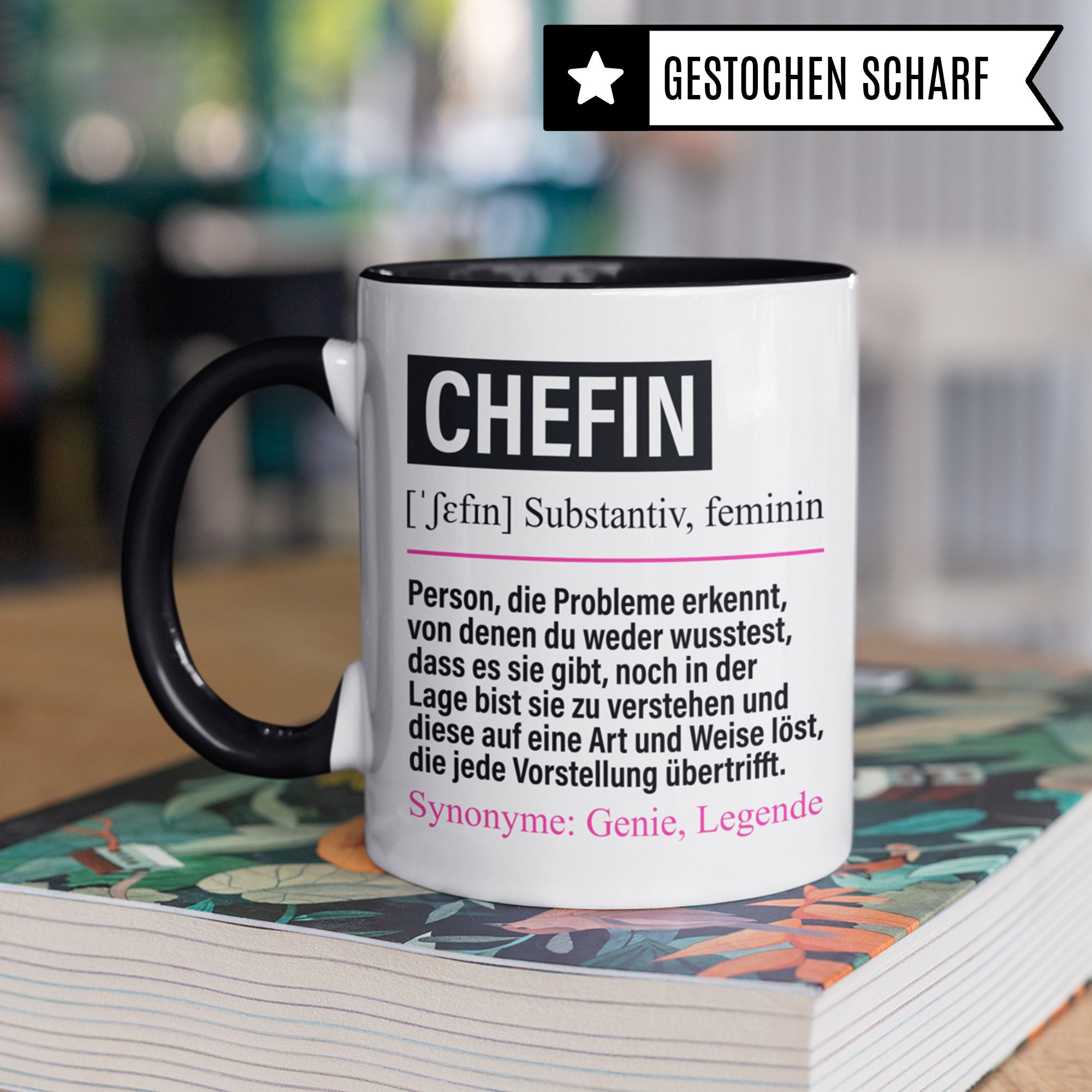 Tasse Chefin lustig Chefin Geschenk Spruch Führungskraft Etsy