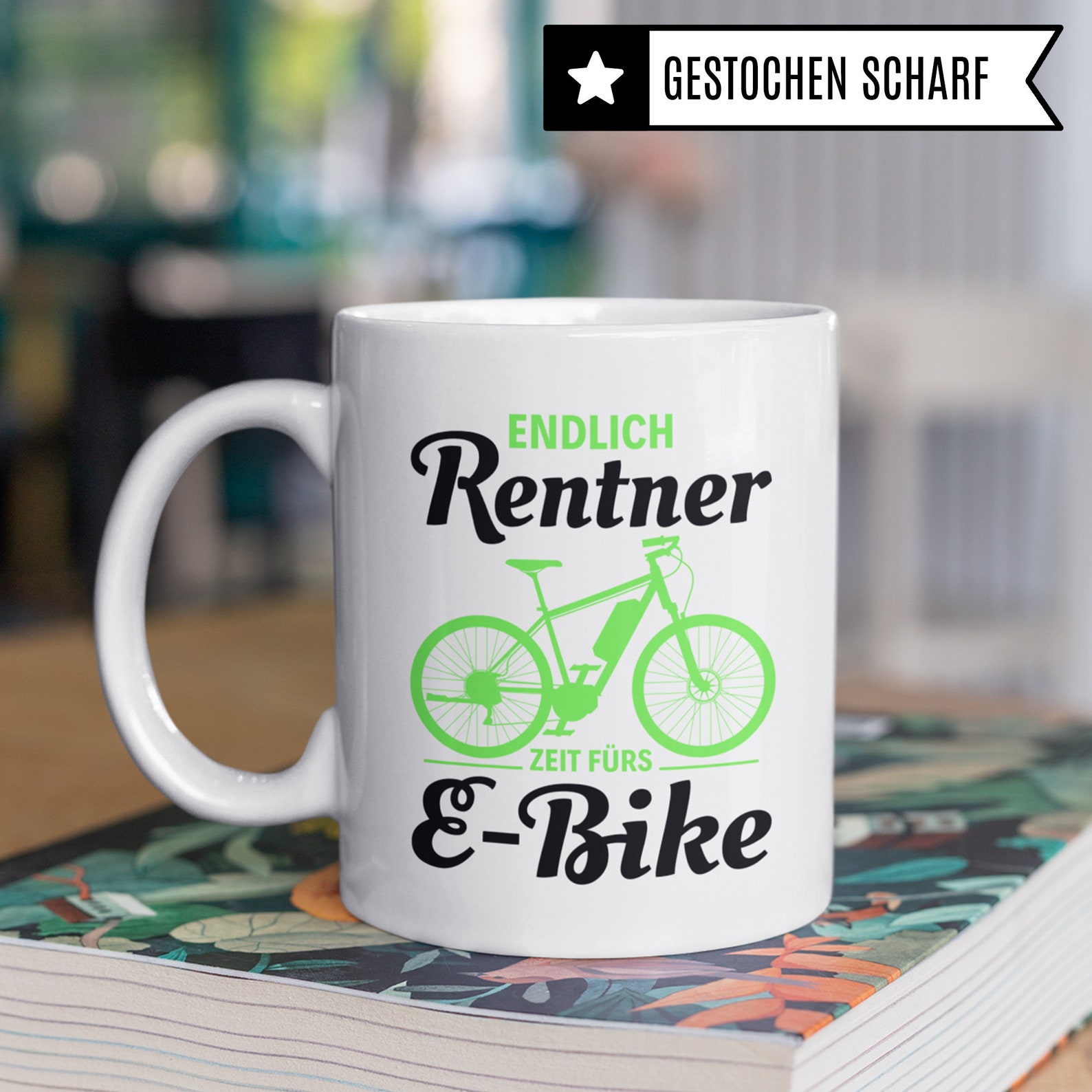 Ebike Gift Pensioner E Bike Cup Retirement Bicycle Electric Etsy UK