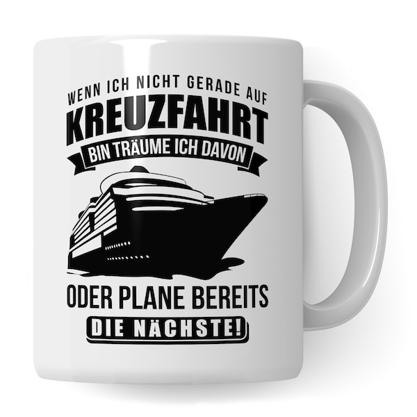 Kreuzfahrt Tasse Kreuzfahrer Geschenk Kreuzfahrtschiff Kaffeebecher für Kreuzfahrer & Kreuzfahrerin Schiffsreise Becher Kaffeetasse