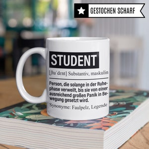 Studenten Tasse Mit Lustigem Spruch – Geschenk Für Erstsemester, Studentenwitze, 330 Ml