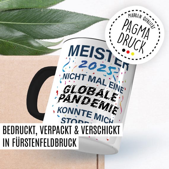 Meister Tasse Mit Lustigem Spruch – Geschenk Für Kfz-Meister, Industriemeister | Kaffeebecher 330 Ml Spülmaschinenfest