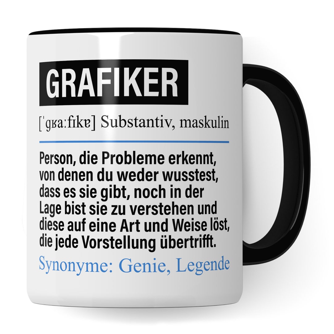 Tasse Grafiker lustig, Grafiker Geschenk, Spruch Grafikdesign