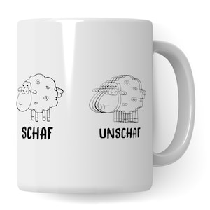 Schapen Unschaf Joke Mok Schapen Foto&#39;s Cadeau Idee Koffie Mok Zoet Dier Herder Woord Grap Koffie Cup Cadeau