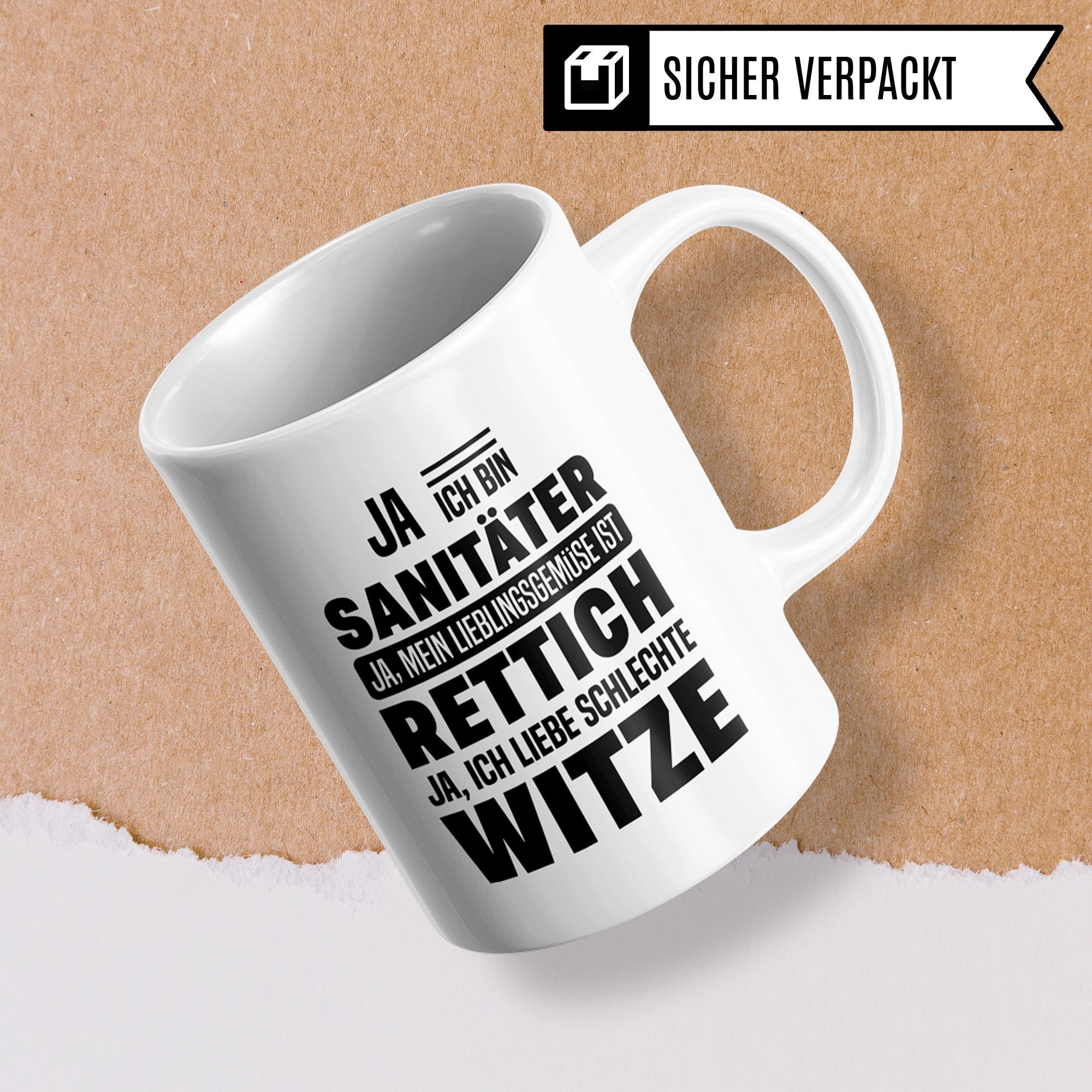 Uli Stein Tasse „Kaffeepause Sanitäter“ – 330 Ml, Keramik, Spülmaschinenfest, Cartoon-Design Mit Spruch