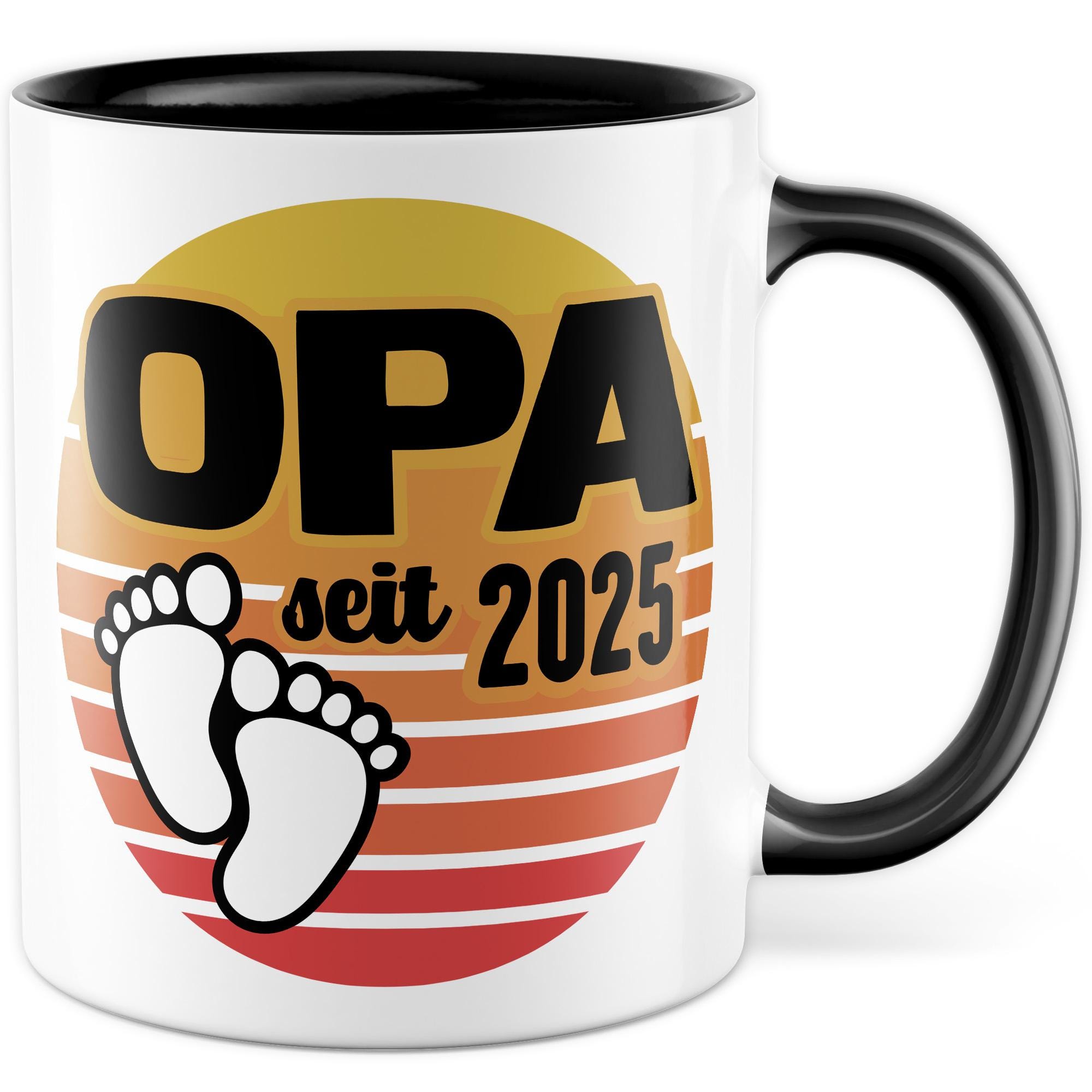 Personalisiert Opa-Tasse „Since 2025“ – Geschenk Für Frischgebackene Großväter, Spülmaschinenfest