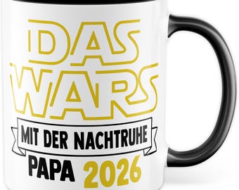 Tazza Papà 2026 Tazza da caffè per papà Regalo di nascita Tazza da caffè per la festa del papà Idea regalo per papà in attesa per papà, figlia e figlio