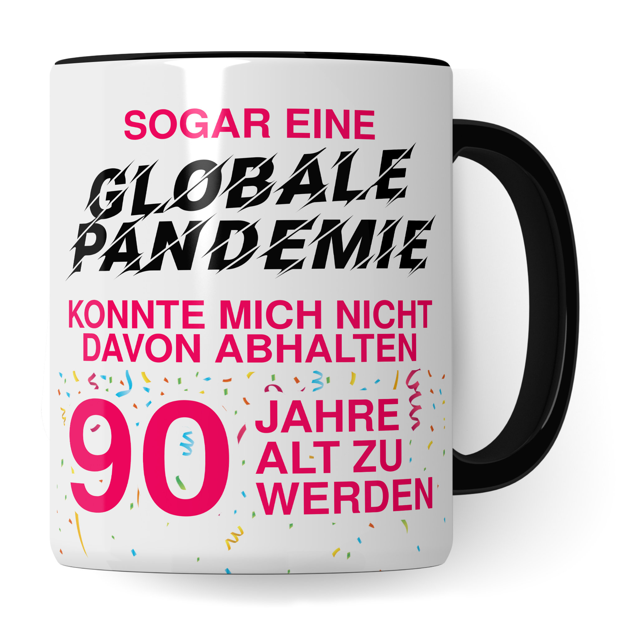 Tazza Regalo Per 90° Compleanno Donna - Scherzo Divertente '90 Anni E Non Li Dimostra' - Tazza Da Colazione In Ceramica 330ml - Stampata Su Entrambi I Lati - Idea Regalo Per Festeggiato 1933 - 2