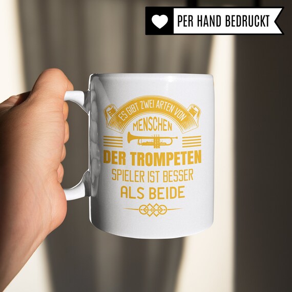 Trompete Tasse Von Pagma Druck – Geschenk Für Trompeter, 330 Ml, Spülmaschinenfest, Beidseitig Bedruckt