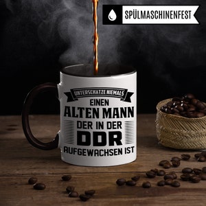 DDR Opa Tasse, DDR Kaffeetasse Geschenk für Kinder der Deutsche Demokratische Republik, Kaffeetasse Geschenk Männer Ostdeutschland Ossi Bild 2