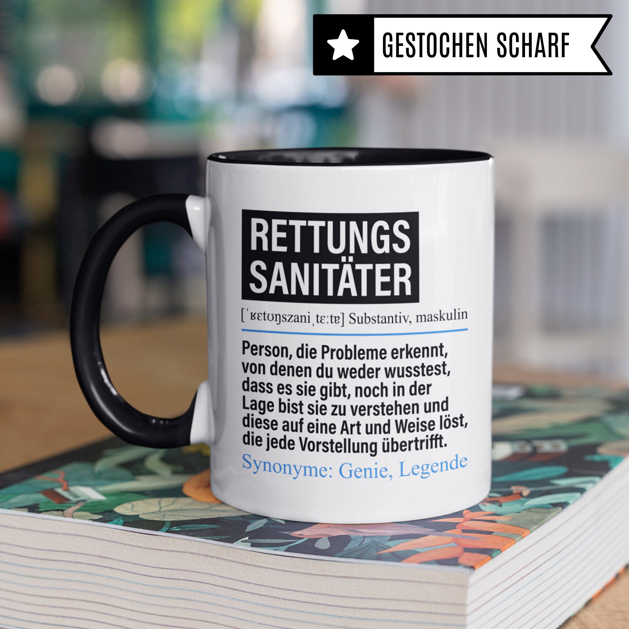 Persönliche Rettungsdienst-Tasse – Lustiger Kaffeebecher Mit Namen & Spruch Für Sanitäter & Notfallsanitäter
