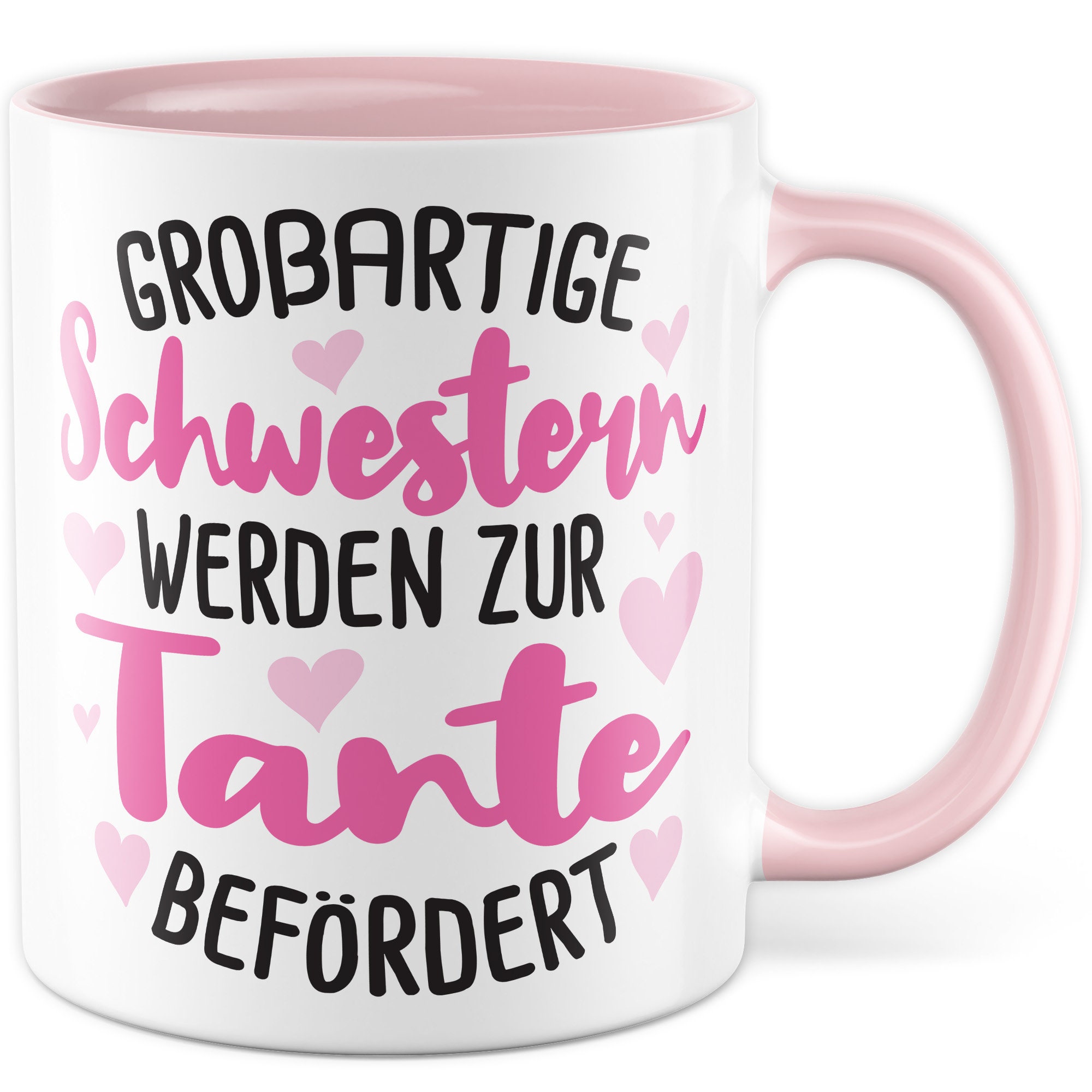 Lustige Tasse Für Die Lieblingstante – Geschenkidee Mit Einhorn & Spruch 'Meine Tante Ist Wie Meine Mama, Nur Mit Zuckerguss' (Weiß/Rosa)