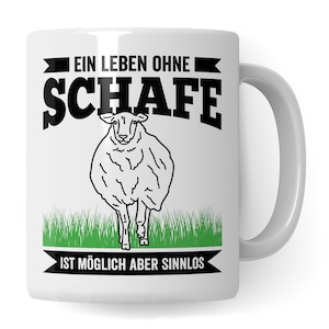 Schapen Cup Gift, Grappige Schapen Zeggen Mok Cadeau Idee