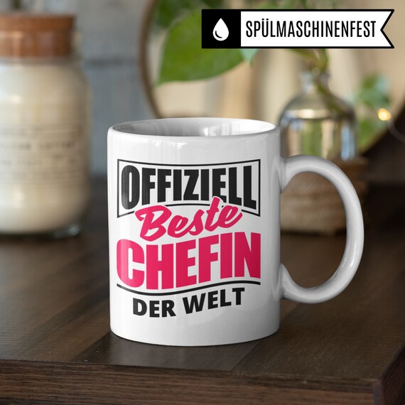 Pagma Tazza Da Caffè Chefin – Idea Regalo Divertente Per Il Capo – Stampata Su Entrambi I Lati, 330 Ml