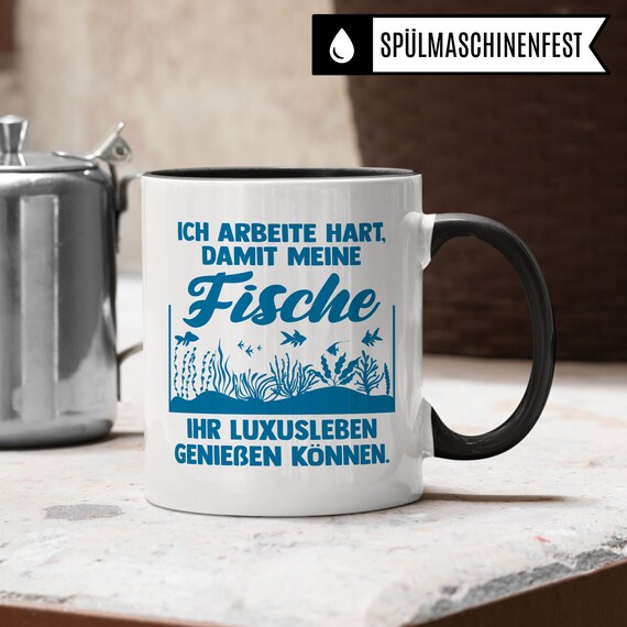 Samunshi® - Tazza da caffè con scritta in lingua tedesca