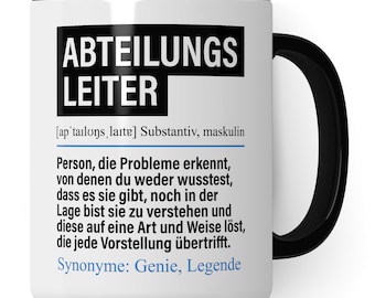 Cup department head funny, department head gift, saying executive gift idea, coffee cup department manager coffee mug
