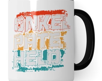 Paten Tasse Geschenkidee Onkel Kaffeetasse Humor Witz Geschenk für Patenonkel Kaffeebecher Familie Becher