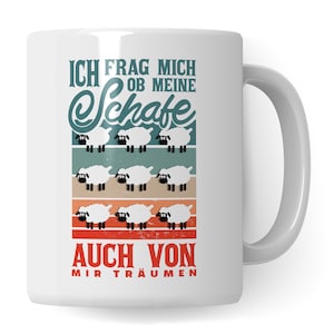 Schapenbeker motief, herder boer mok met zeggen schapen cadeau, cadeau idee lam boer koffiebeker