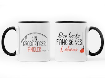 Conjunto de copo de casamento presente pescador xícara de café caneca de casamento casal presente ideia presente de casamento recém-casados presente de noivado