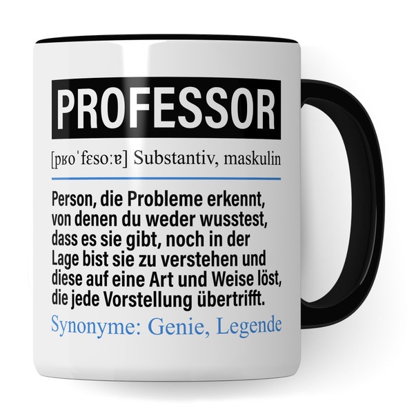 Tasse Professor lustig, Professor Geschenk Beruf, Spruch Kaffeebecher Professor Geschenkidee, Beruf Kaffee-Tasse Teetasse Becher