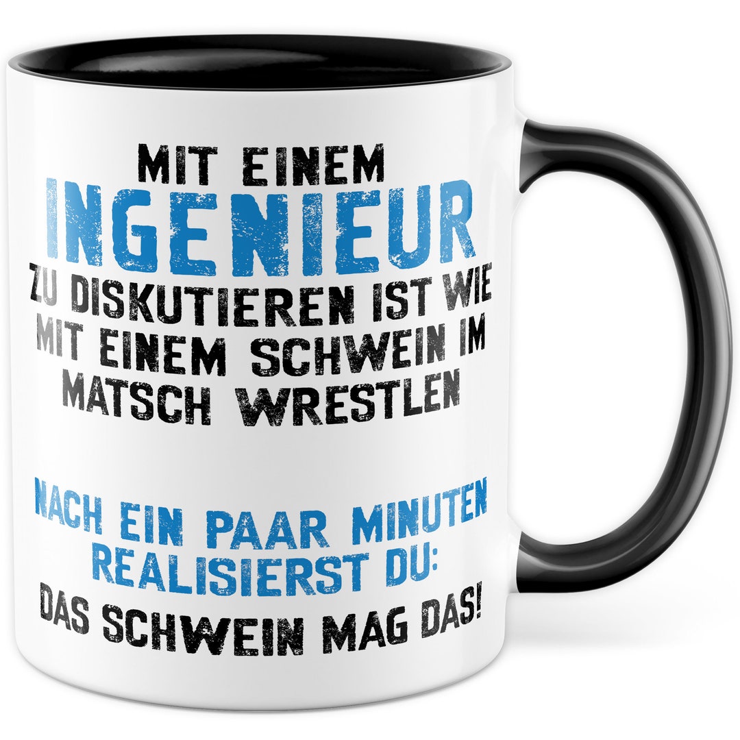 Tasse Ingenieur Mit einem Ingenieur zu diskutieren ist wie Geschenkidee