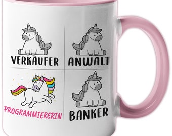 Mug Programmer Funny, Programmeur Gift Profession, Coffee Mug Programming Gift Idea, Développeur IT Unicorn Women Mug
