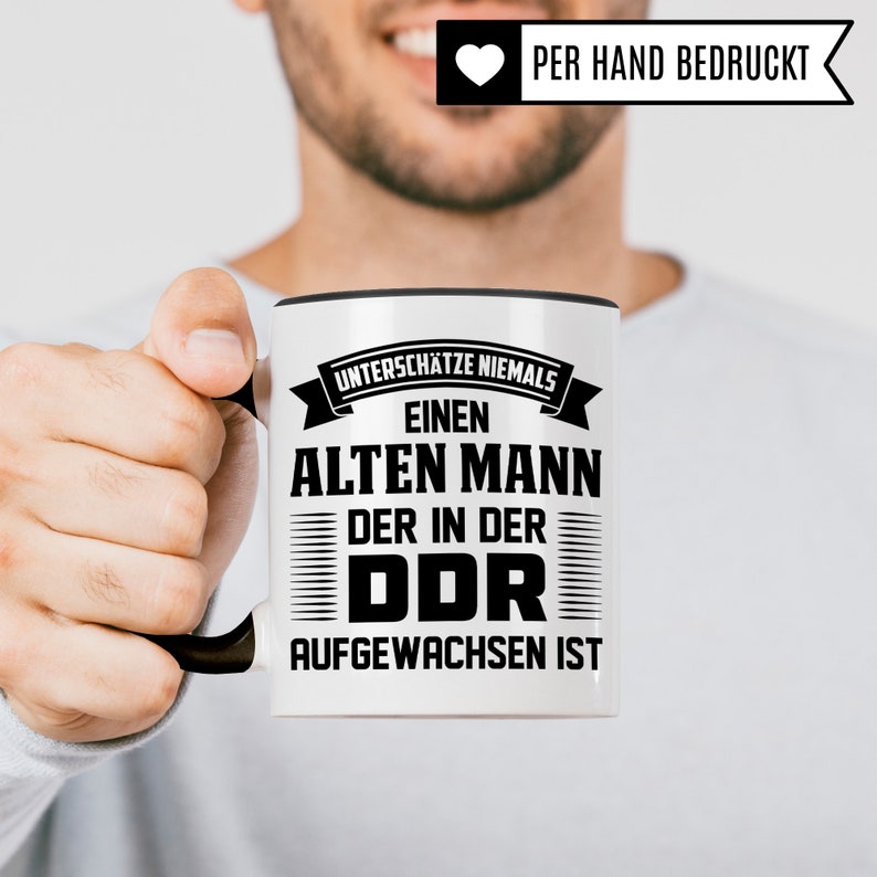 DDR Opa Tasse, DDR Kaffeetasse Geschenk für Kinder der Deutsche Demokratische Republik, Kaffeetasse Geschenk Männer Ostdeutschland Ossi Bild 5