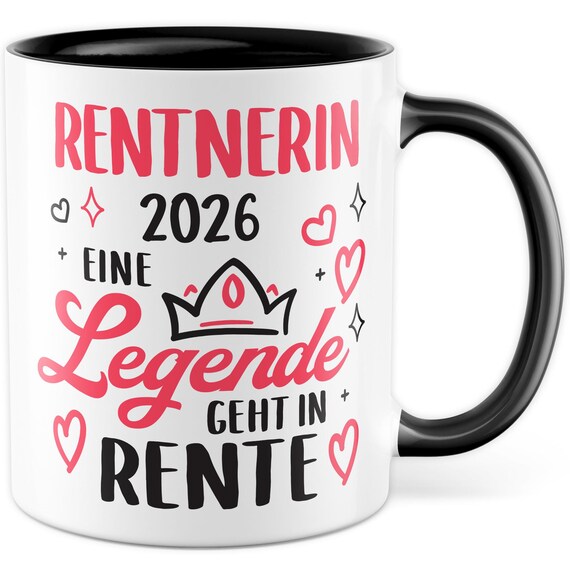 Pagma Tazza Per Pensionato 'Io Mut Gar NIX' - 330 Ml Ceramica - Lavabile In Lavastoviglie - Regalo Uomo/Donna - 5
