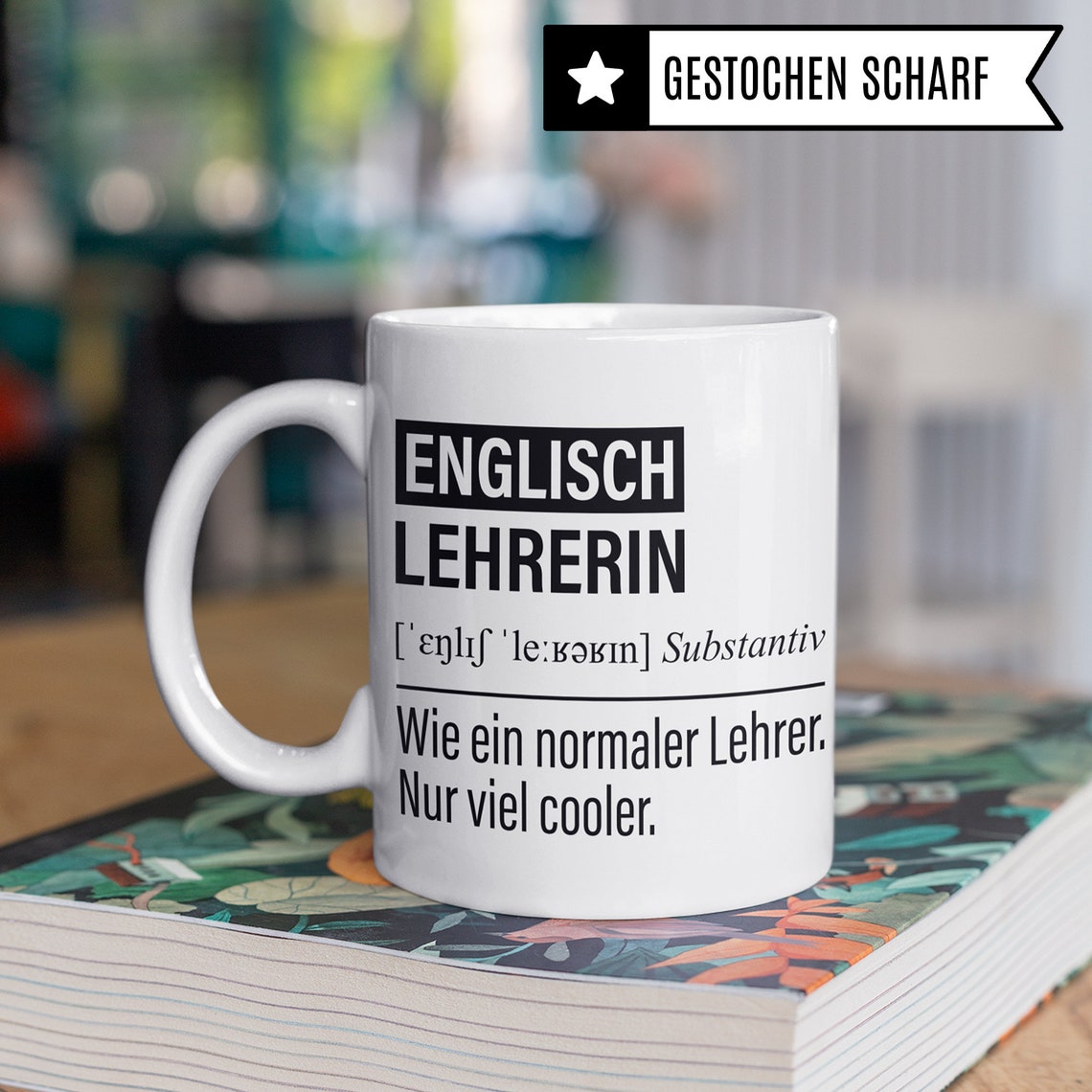 Englisch Lehrerin Tasse Geschenk für Englischlehrerin Etsy