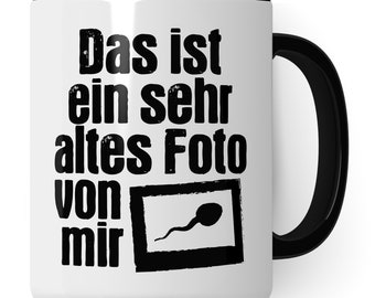 Caneca engraçada com dizer Esta é uma foto muito antiga minha, presente para um colega, caneca de café, sarcasmo engraçado, humor, piada, ideia de presente