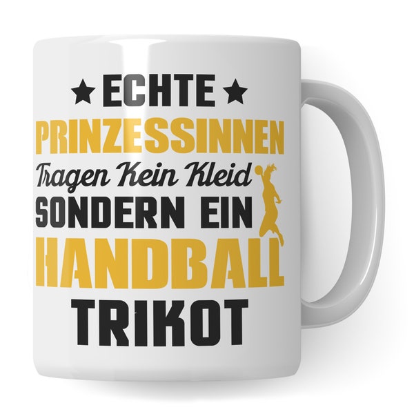 HANDBALL Geschenk Frauen & Mädchen | Handballerin Tasse Handballmannschaft | Handballspielerin Geschenkidee Kaffeetasse Kaffeebecher