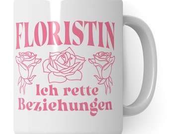 Florist cup florist gift florist flower shop coffee mug flower seller gift idea coffee cup florist