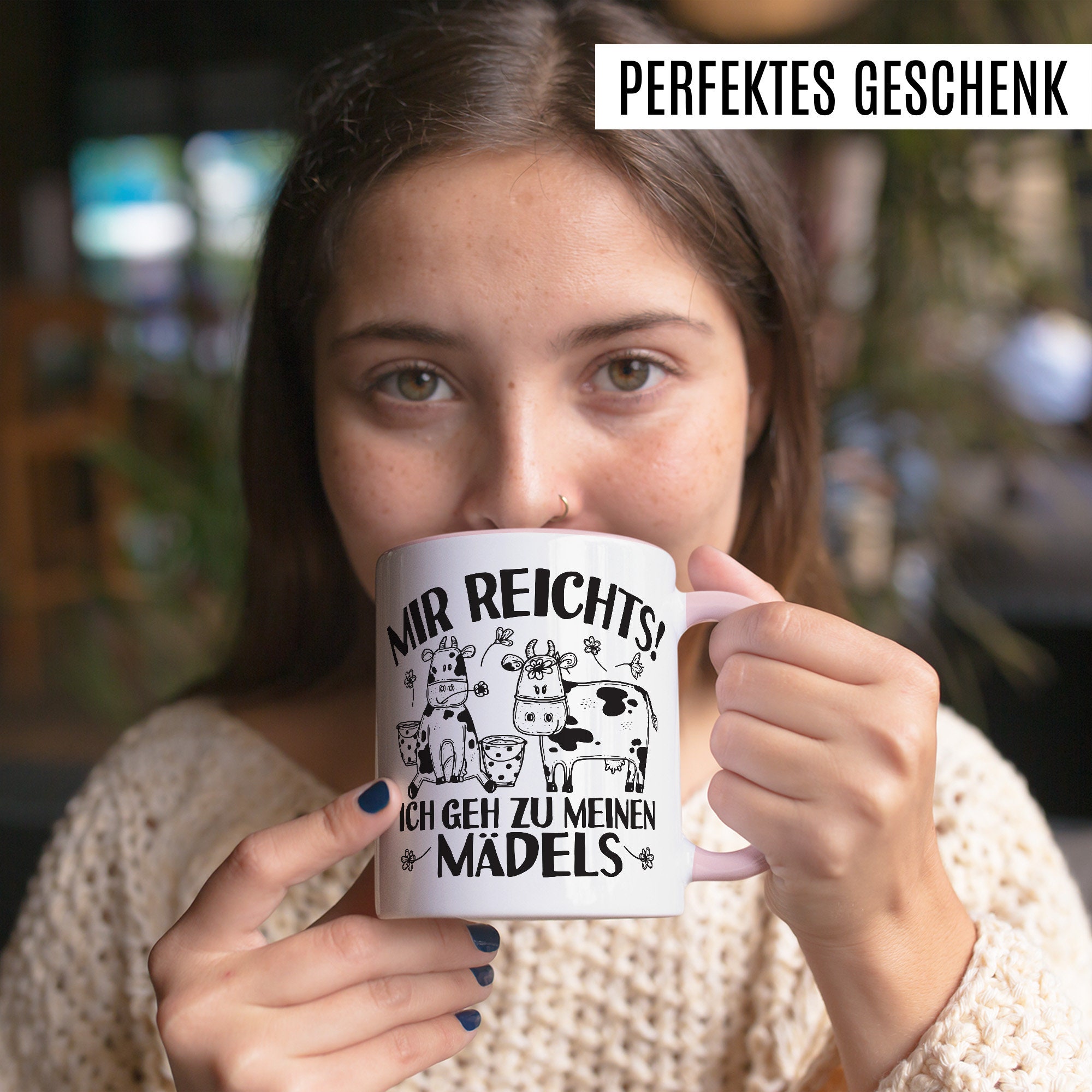 Tazza di mucche con scritta divertente mucca tazza di caffè ragazze moglie del contadino tazza di caffè bovini stalla tazza umorismo proprietario di animali da fattoria agricoltura - Italia
