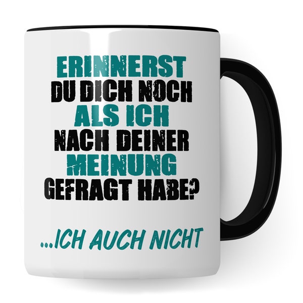 Schwarzer Humor Tasse lustige Kaffeetasse mit Spruch Sarkasmus Kaffee-Becher Humor Geschenk Witz Geschenkidee Büro Ironie