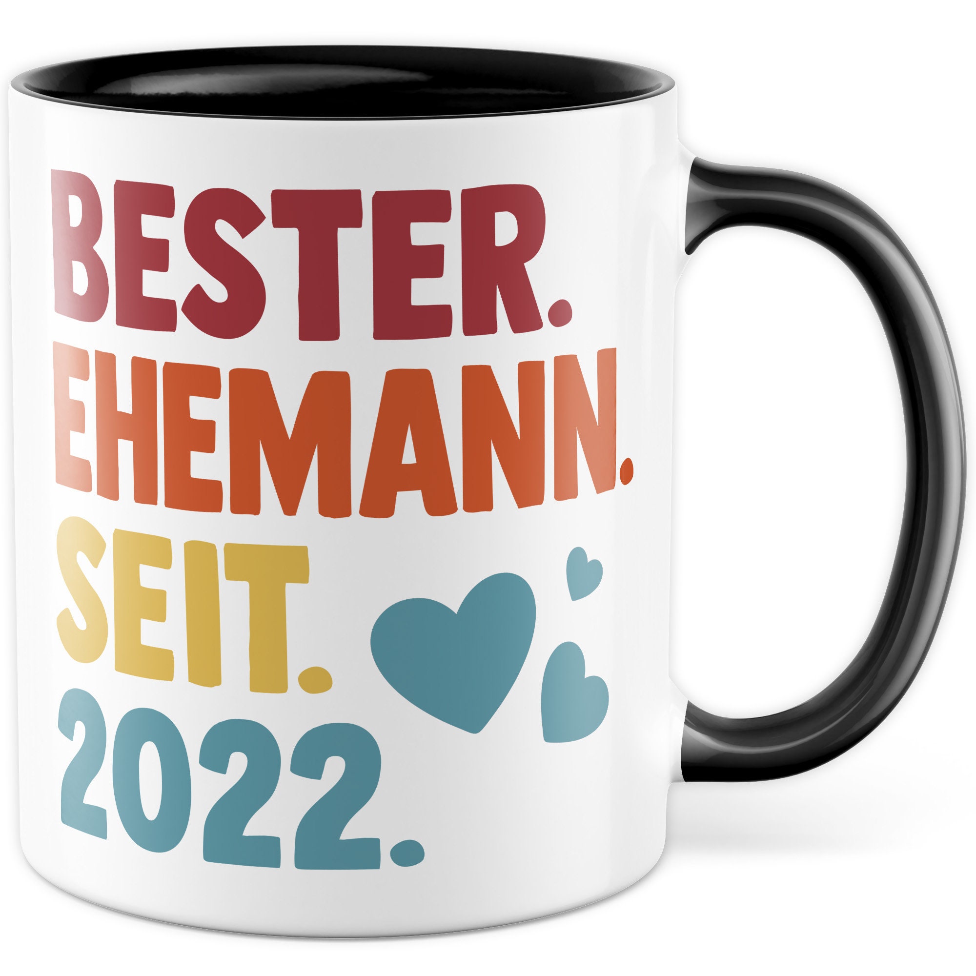 Husband Personalized Mug with Saying - Best Husband Gift Since 2022 - Ceramic Coffee Cup 330ml - Spouse Partner Anniversary
