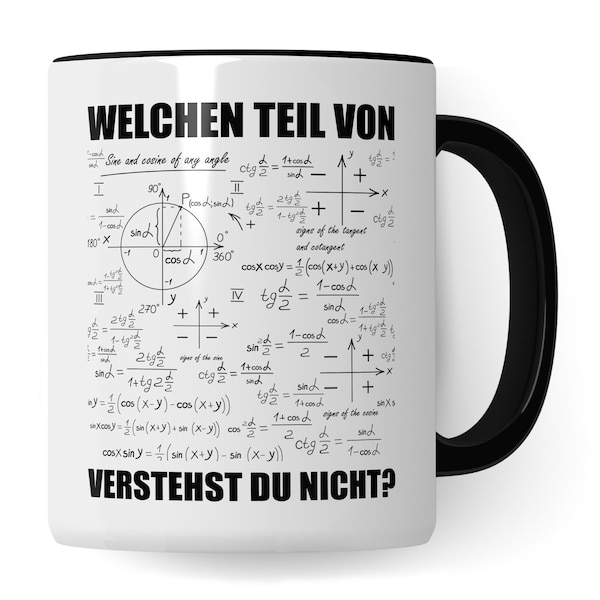 Mathe Tasse Geschenkidee Kaffeetasse Humor Witz Geschenk für Mathelehrer Mathelehrerin Kaffeebecher Mathematik Becher