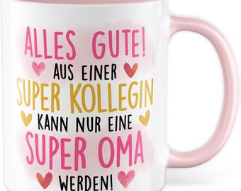 Congratulations mug grandma on pregnancy colleague expectant grandma office coffee mug parental leave gift gift idea colleagues