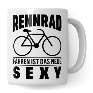 Pagma Tazza Da Ciclismo Con Stampa Bicicletta – 330 Ml, Ceramica, Lavabile In Lavastoviglie, Regalo Uomo/Donna