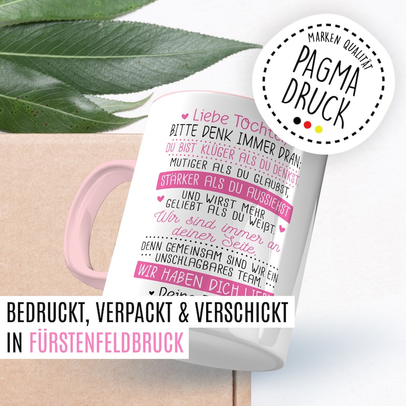 Tochter Auszug Tasse Einweihungsgeschenk Kaffeetasse Eltern ausziehen Kaffee-Becher Vater Mutter Geschenk eigene Wohnung Geschenkidee Kind Bild 7